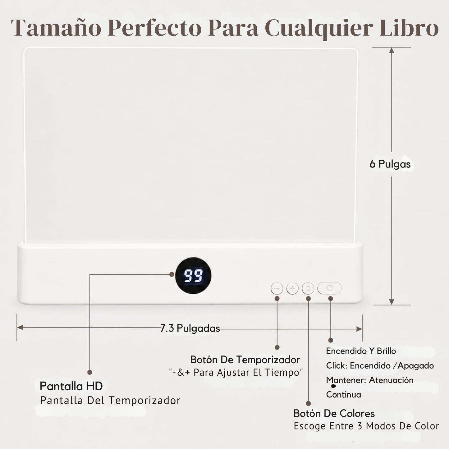 Lampara led de lectura y protección ocular